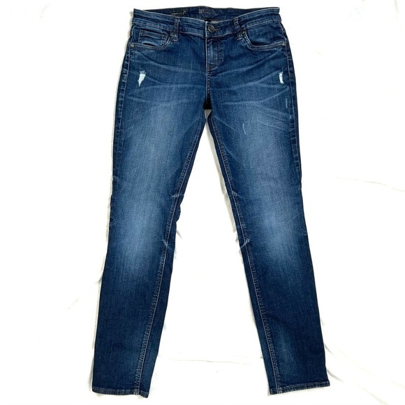 Kut From The Kloth Catherine Slouchy Distressed Boyfriend Denim Jeans Size 4 - Picture 6 of 16